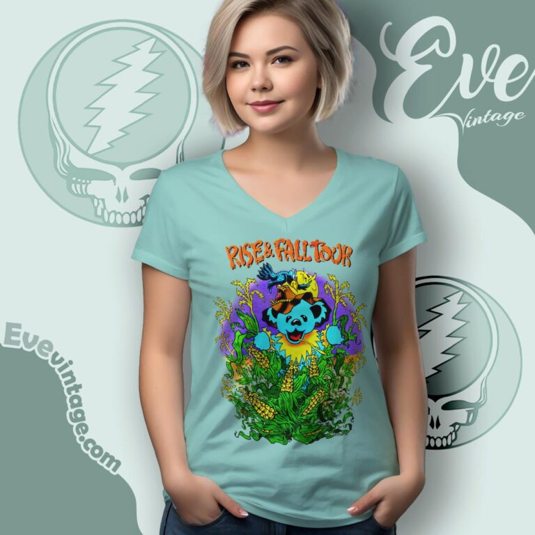 Grateful Dead Rise And Fall Tour 1993 Shirt V Neck TShirt Grateful Dead Rise And Fall Tour 1993 Shirt V Neck TShirt
