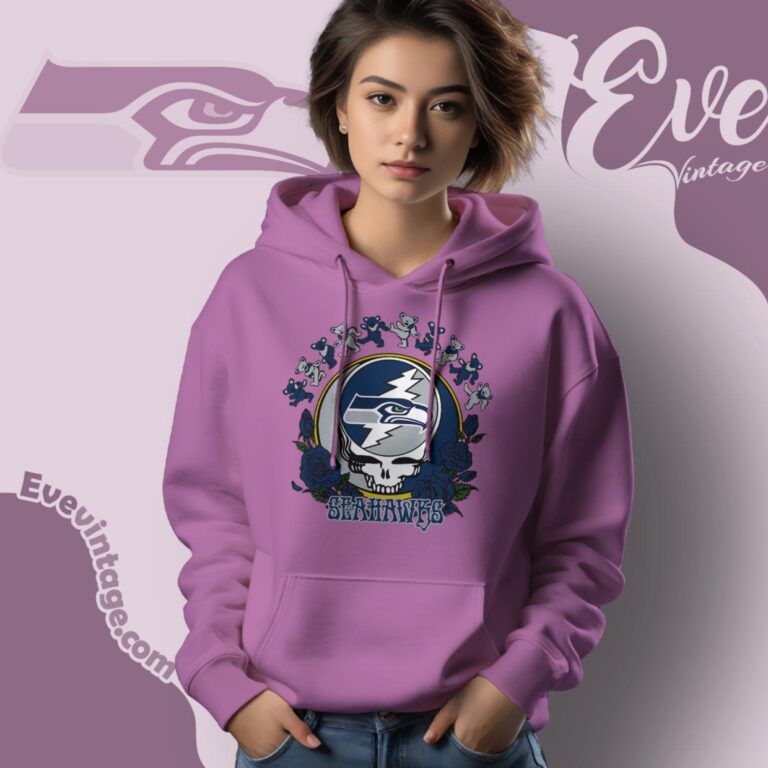 Grateful Dead Seattle Seahawks Roses Dancing Bears Shirt Hoodie Grateful Dead Seattle Seahawks Roses Dancing Bears Shirt Hoodie