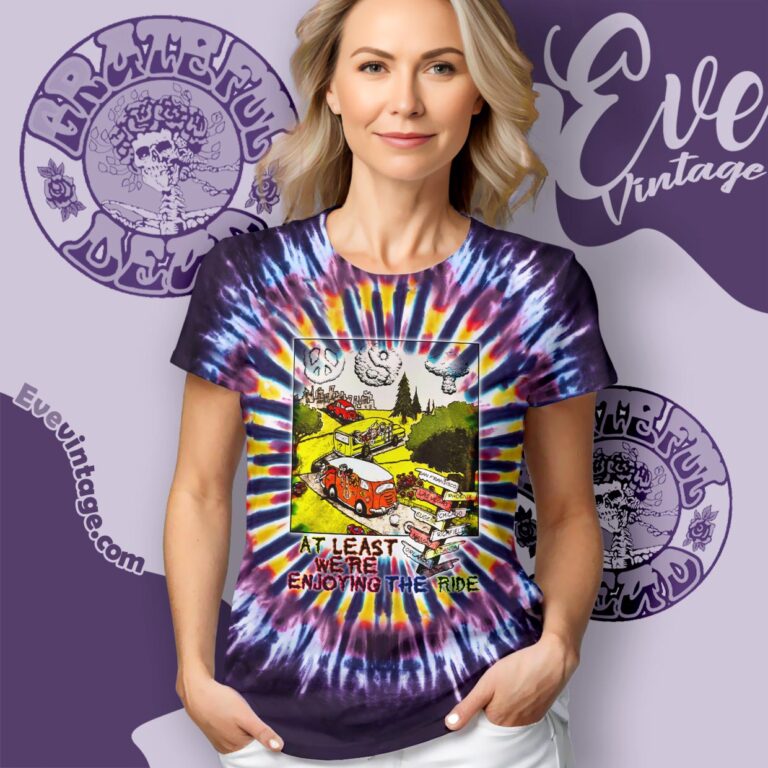 Grateful Dead Spring Tour 1995 Tie dye Women T shirt Grateful Dead Spring Tour 1995 Tie dye Women T shirt