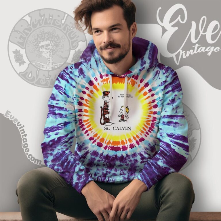Grateful Dead St Calvin And Hobbes Tie Dye Hoodie Grateful Dead St Calvin And Hobbes Tie Dye Hoodie