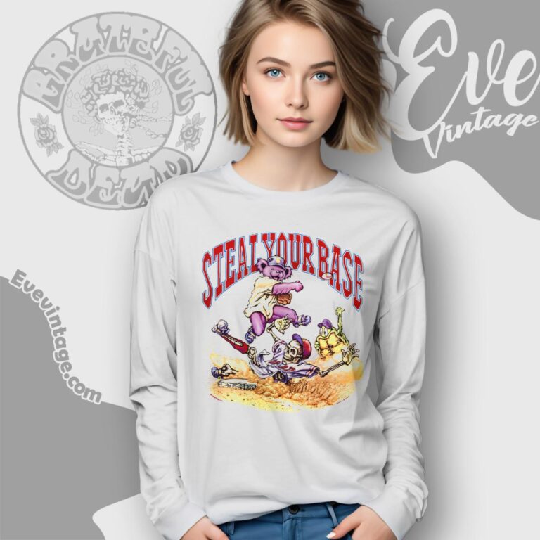 Grateful Dead Steal Your Base 1994 Shirt Long Sleeve Tee Grateful Dead Steal Your Base 1994 Shirt Long Sleeve Tee