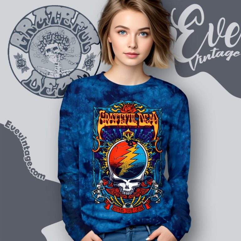 Grateful Dead Steal Your Trippy Tie dye Long Sleeve Tee Grateful Dead Steal Your Trippy Tie dye Long Sleeve Tee