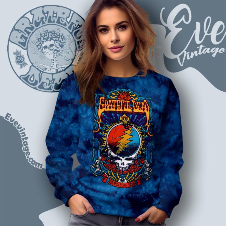 Grateful Dead Steal Your Trippy Tie dye Sweatshirt Grateful Dead Steal Your Trippy Tie dye Sweatshirt