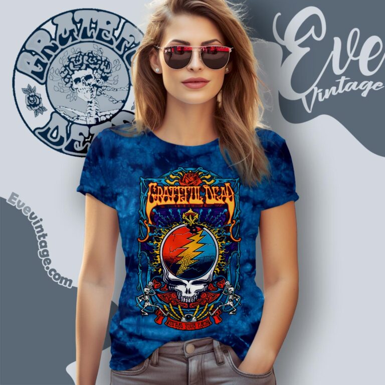 Grateful Dead Steal Your Trippy Tie dye Women T shirt Grateful Dead Steal Your Trippy Tie dye Women T shirt