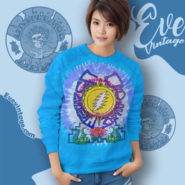 Grateful Dead Summer 1990 Tour Tie dye Shirt Sweatshirt Grateful Dead Summer 1990 Tour Tie dye Shirt Sweatshirt