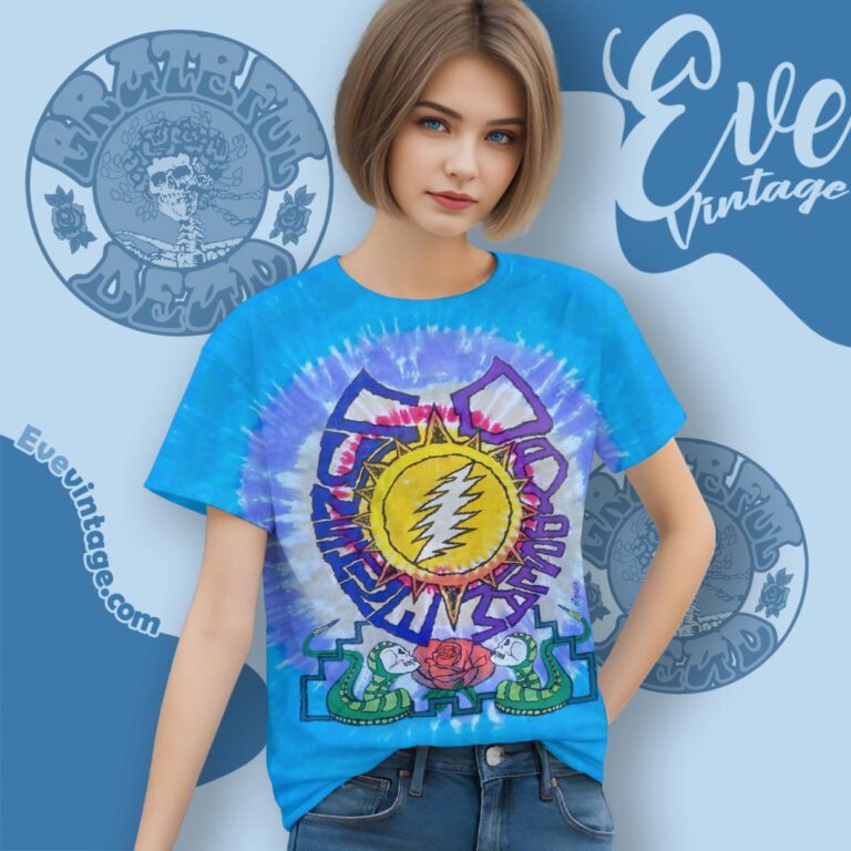 Grateful Dead Summer 1990 Tour Tie dye Shirt Women T Shirt Grateful Dead Summer 1990 Tour Tie dye Shirt Women T Shirt