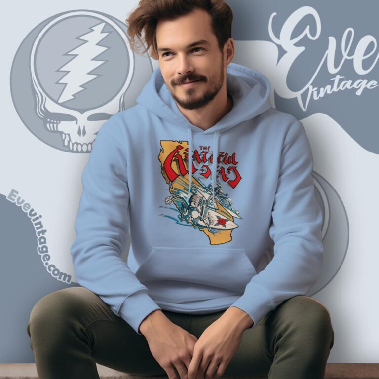 Grateful Dead Surfing Shirt California Tour 1987 Hoodie Grateful Dead Surfing Shirt California Tour 1987 Hoodie