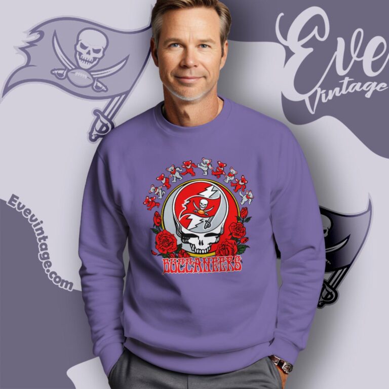 Grateful Dead Tampa Bay Buccaneers Roses Dancing Bears Shirt Sweatshirt Grateful Dead Tampa Bay Buccaneers Roses Dancing Bears Shirt Sweatshirt