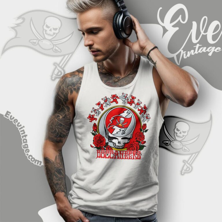 Grateful Dead Tampa Bay Buccaneers Roses Dancing Bears Shirt Tank Top Racerback Grateful Dead Tampa Bay Buccaneers Roses Dancing Bears Shirt Tank Top Racerback