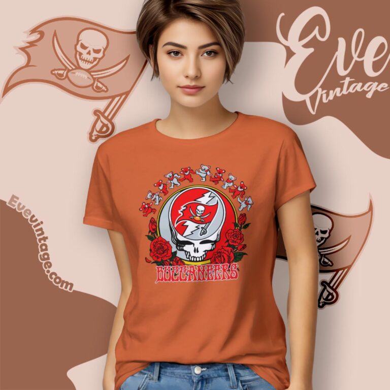 Grateful Dead Tampa Bay Buccaneers Roses Dancing Bears Shirt Women T Shirt Grateful Dead Tampa Bay Buccaneers Roses Dancing Bears Shirt Women T Shirt