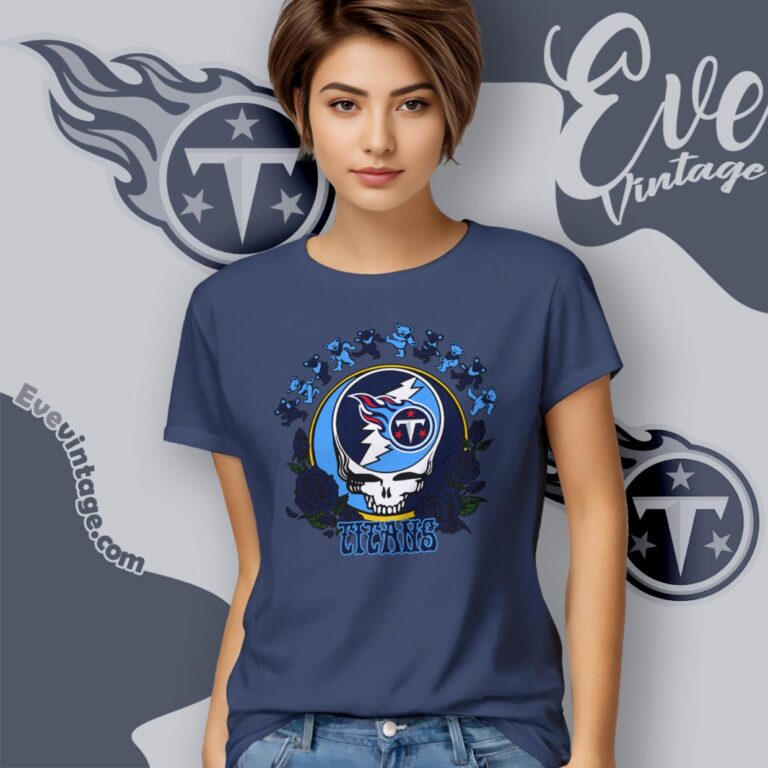 Grateful Dead Tennessee Titans Roses Dancing Bears Shirt Women T Shirt Grateful Dead Tennessee Titans Roses Dancing Bears Shirt Women T Shirt