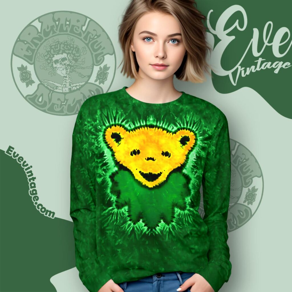 Grateful Dead The Dead Bear Long sleeve Tie dye