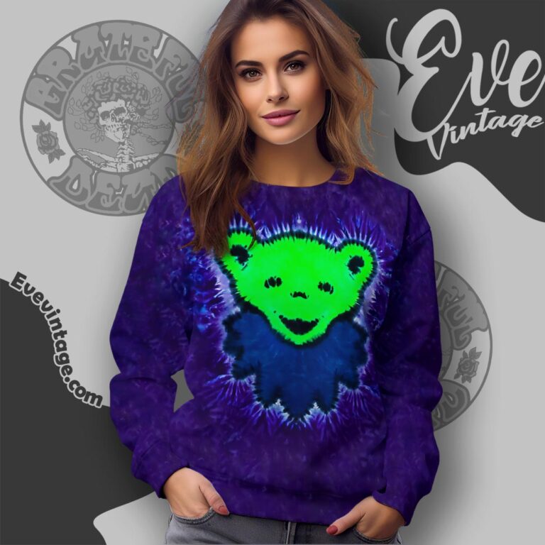 Grateful Dead The Dead Bear Tie dye Sweatshirt Grateful Dead The Dead Bear Tie dye Sweatshirt