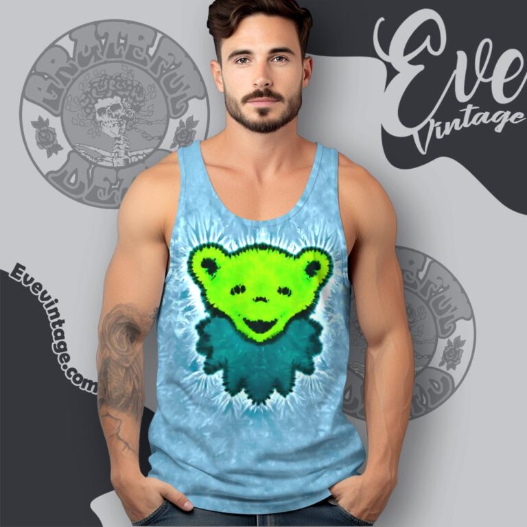 Grateful Dead The Dead Bear Tie dye Tank-top Grateful Dead The Dead Bear Tie dye Tank-top
