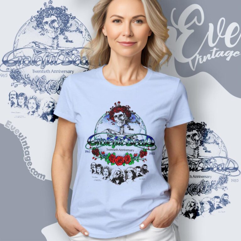 Grateful Dead Twentieth Anniversary 1965 1985 Shirt Women T Shirt Grateful Dead Twentieth Anniversary 1965 1985 Shirt Women T Shirt