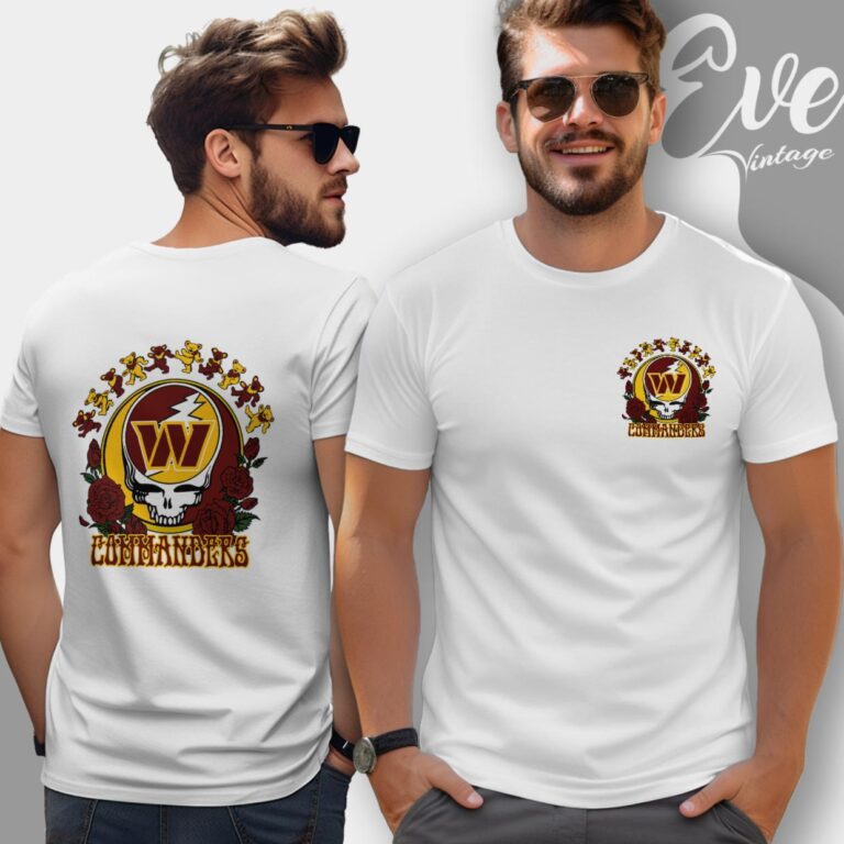 Grateful Dead Washington Commanders Roses Dancing Bears Shirt T Shirt Grateful Dead Washington Commanders Roses Dancing Bears Shirt T Shirt