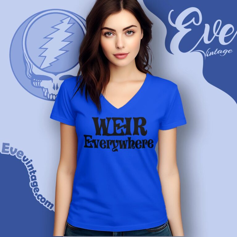 Grateful Dead Weir Everywhere Shirt V Neck TShirt Grateful Dead Weir Everywhere Shirt V Neck TShirt