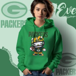 Green Bay Packers Hello Kitty Shirt 1 Green Bay Packers Hello Kitty Hoodie