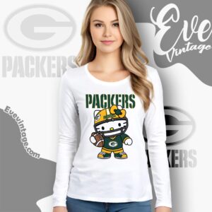 Green Bay Packers Hello Kitty Shirt