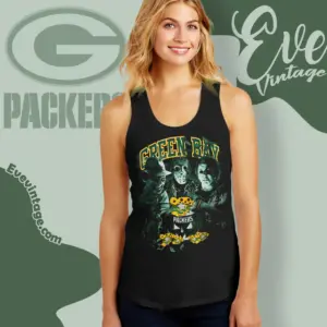 Green Bay Packers Horror Halloween Tank Top Racerback