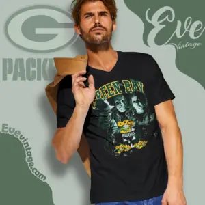 Green Bay Packers Horror Halloween V Neck TShirt