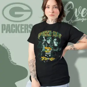 Green Bay Packers Horror Halloween Women T shirt
