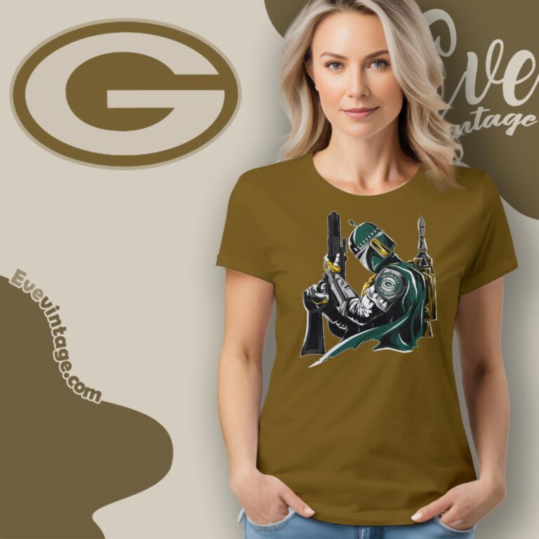 Green Bay Packers Mandalorian Star Wars Shirt Women T Shirt Green Bay Packers Mandalorian Star Wars Shirt Women T Shirt