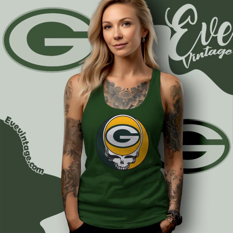 Green Bay Packers Steal Your Face Grateful Dead Shirt Tank Top Racerback Green Bay Packers Steal Your Face Grateful Dead Shirt Tank Top Racerback
