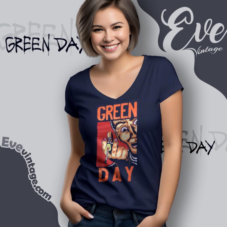 Green Day Insomniac 1995 Promo T shirt V Neck TShirt Green Day Insomniac 1995 Promo T shirt V Neck TShirt