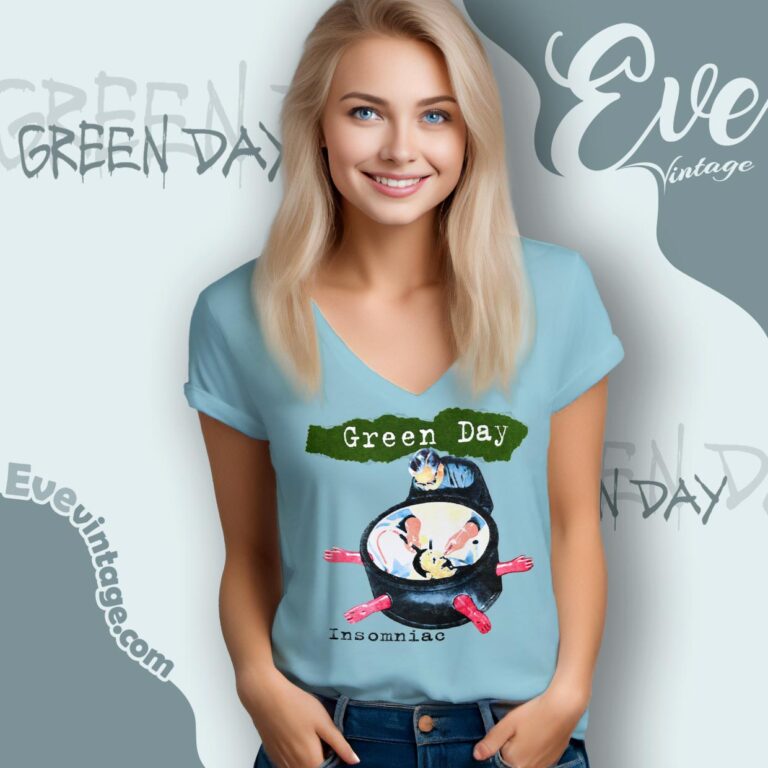 Green Day Insomniac 1996 Tour Concert Shirt V Neck TShirt Green Day Insomniac 1996 Tour Concert Shirt V Neck TShirt