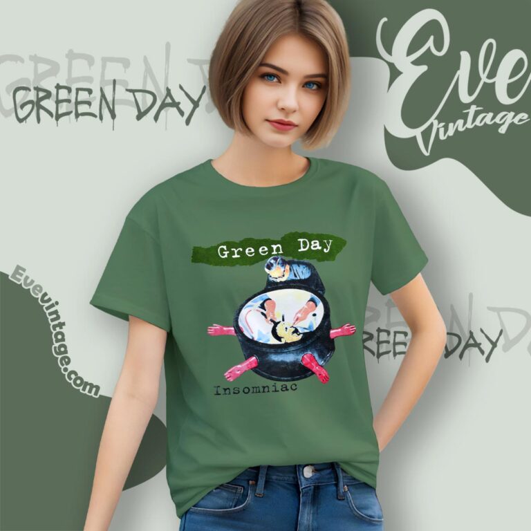 Green Day Insomniac 1996 Tour Concert Shirt Women T shirt Green Day Insomniac 1996 Tour Concert Shirt Women T shirt