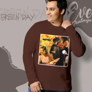 Green Day Insomniac Cd Cover Art Long Sleeve Tee