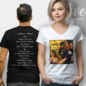 Green Day Insomniac Cd Cover Art V Neck TShirt