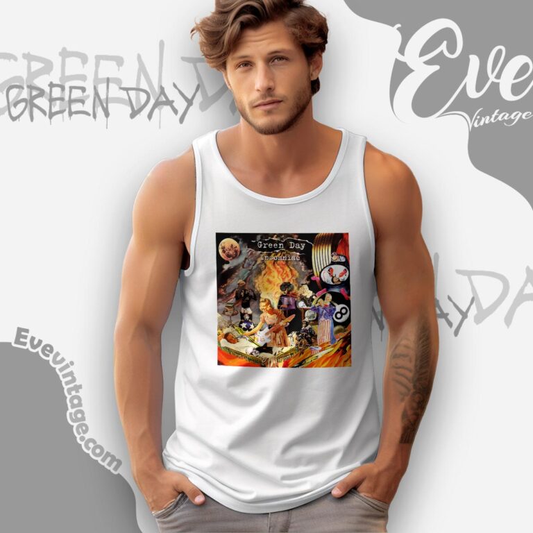 Green Day Insomniac Full Album Cover Shirt Tank Top Racerback Green Day Insomniac Full Album Cover Shirt Tank Top Racerback