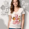 Gregs Tabu Tiki Surf Lounge Shirt Honolulu Tiki Bar V Neck TShirt