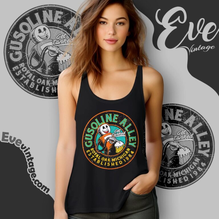 Gusoline Alley Shirt Royal Oak Michigan Dive Bar Tank Top Racerback Gusoline Alley Shirt Royal Oak Michigan Dive Bar Tank Top Racerback