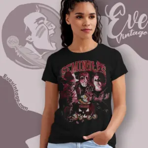Halloween Florida State Seminoles Horror Team Women T shirt