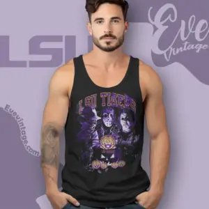 Halloween Lsu Tigers Shirt Horror Team Tank Top Racerback