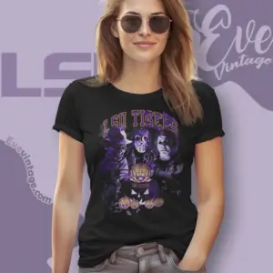 Halloween Lsu Tigers Shirt Horror Team Women T shirt