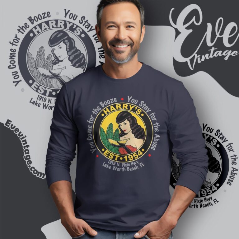 Harry's Banana Farm Bar Shirt Lake Worth Beach Florida Dive Bar Long Sleeve Tee Harry's Banana Farm Bar Shirt Lake Worth Beach Florida Dive Bar Long Sleeve Tee