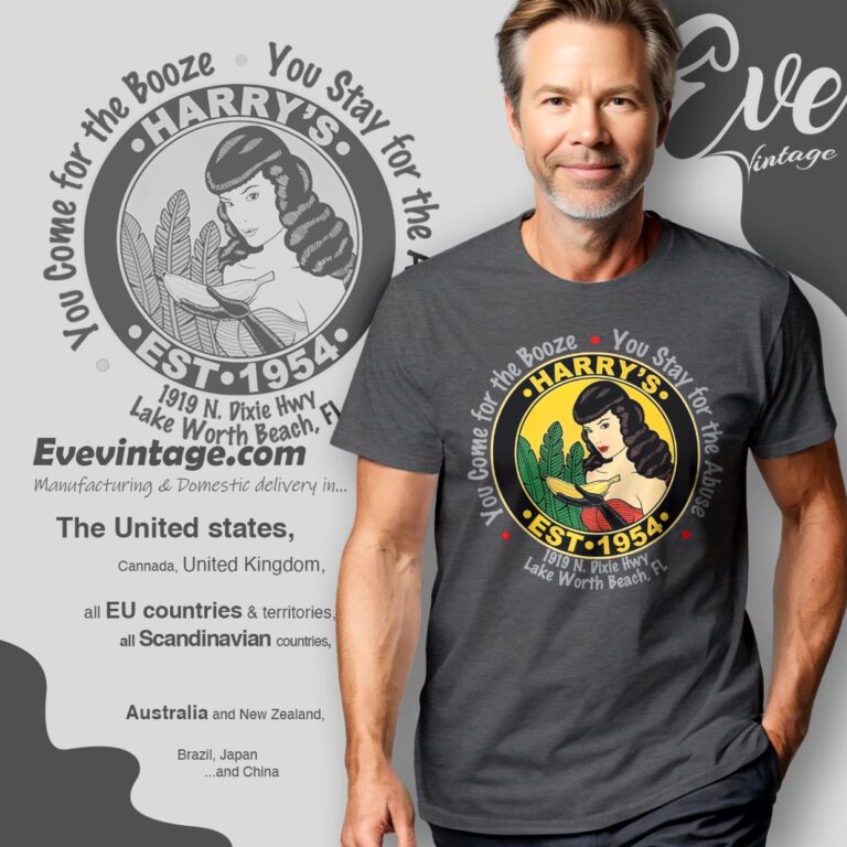 Harry's Banana Farm Bar Shirt Lake Worth Beach Florida Dive Bar T shirt Harry's Banana Farm Bar Shirt Lake Worth Beach Florida Dive Bar T shirt