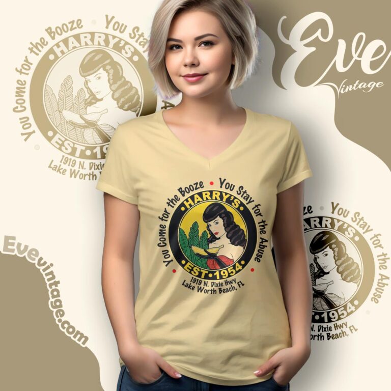 Harry's Banana Farm Bar Shirt Lake Worth Beach Florida Dive Bar V Neck TShirt Harry's Banana Farm Bar Shirt Lake Worth Beach Florida Dive Bar V Neck TShirt