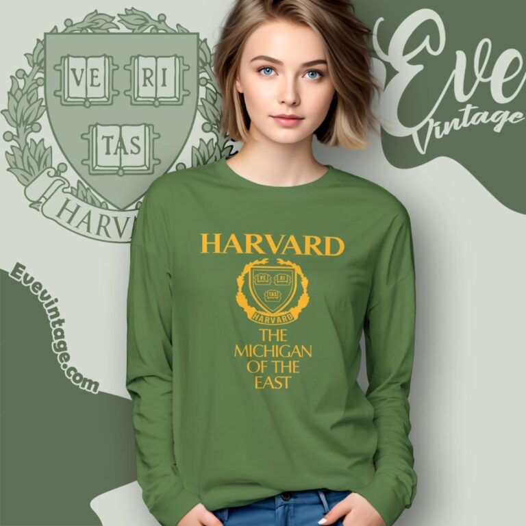 Harvard University The Michigan Of The East Shirt Long Sleeve Tee Harvard University The Michigan Of The East Shirt Long Sleeve Tee