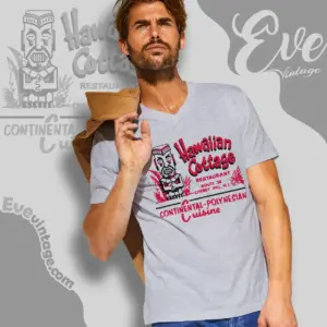 Hawaiian Cottage Shirt Cherry Hill Nj Tiki Bar V Neck TShirt