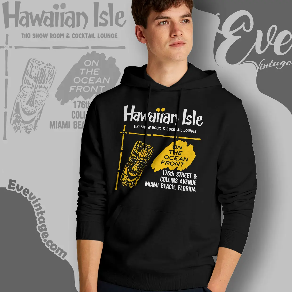 Hawaiian Isle Shirt Miami Beach Fl Tiki Bar Hoodie Hawaiian Isle Shirt Miami Beach Fl Tiki Bar Hoodie