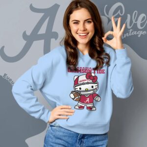 Hello Kitty Alabama Crimson Tide Football Shirt Sweatshirt