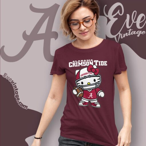 Hello Kitty Alabama Crimson Tide Football Shirt