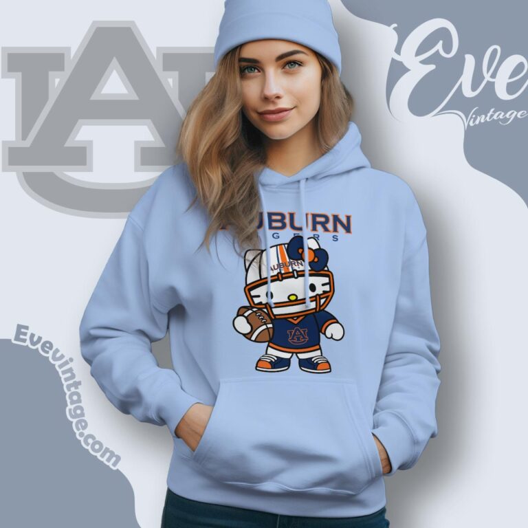 Hello Kitty Auburn Tigers Football Shirt Hoodie Hello Kitty Auburn Tigers Football Shirt Hoodie