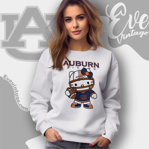Hello Kitty Auburn Tigers Football Shirt