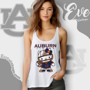 Hello Kitty Auburn Tigers Football Shirt